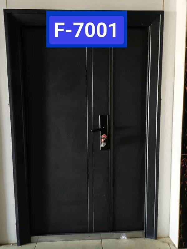 Metal Security Door F-7001,  Right 1200x2000