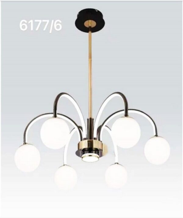 D-05 Contemporary Chandelier 6 Bulbs Light
