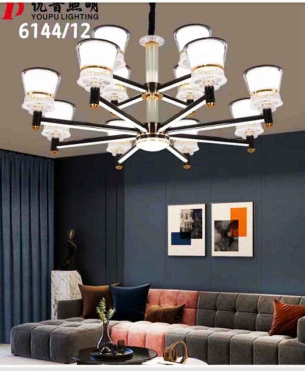 D-01 Elegant Chandelier 12 LED Dropping Lights