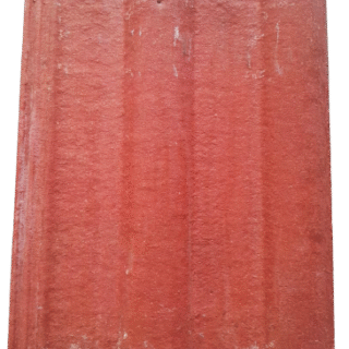 Concrete Tiles Half Wave Red
