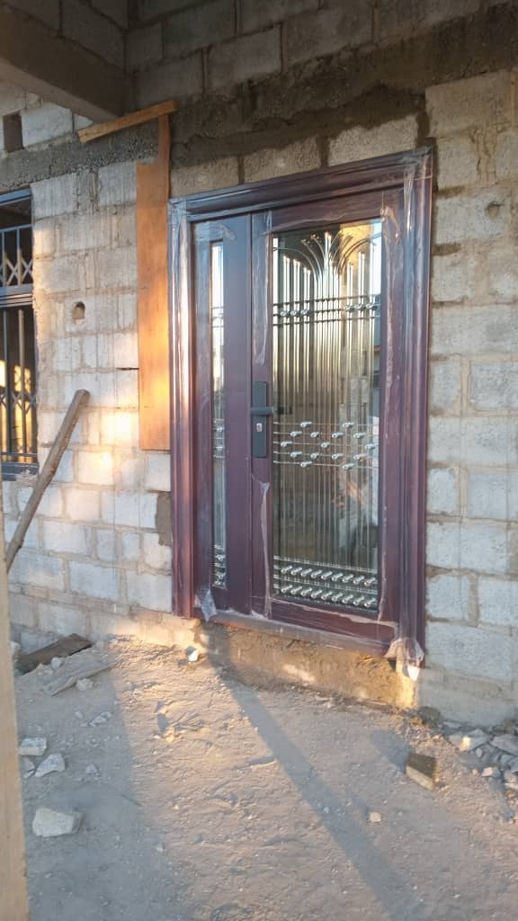 F - 8001 120x200 Left Glass & Steel Security Door - Image 2